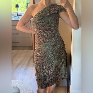 Andrew Marc one shoulder dress